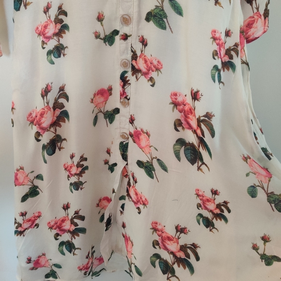 Floral maxi dress with asymmetrical hem Size 12 - Picture 4 of 13